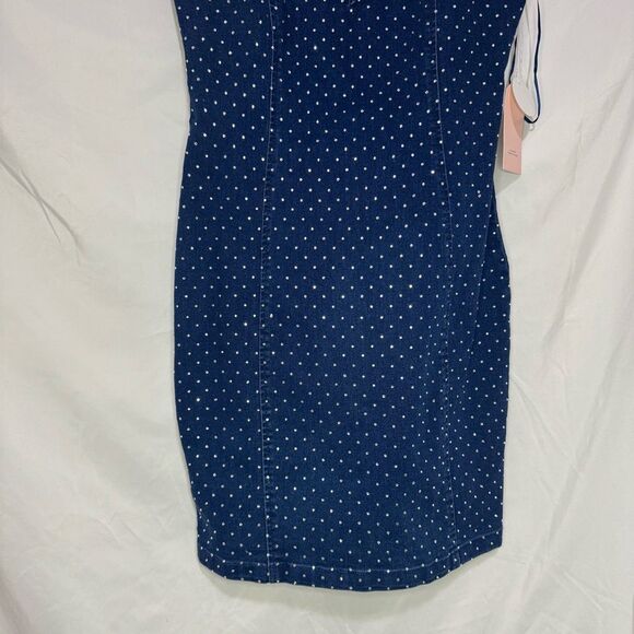Studded Stone Cami Denim Dress - Picture 3 of 6